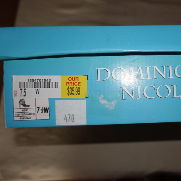 BRAND NEW GORGEOUS DOMINIQUE NICOLE WOMENS DRESS SHOES PUMPS NUDE SIZE 7 1/2 W - Picture 7 of 8